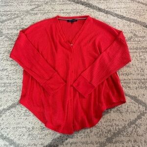 Tommy Hilfiger Womens Red Cardigan